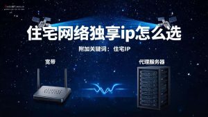 住宅网络独享ip怎么选?纯净家庭带宽IP获取指南-IP导航