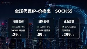 全球代理IP-价格表 | SOCKS5与L2TP代理套餐费用一览-IP导航